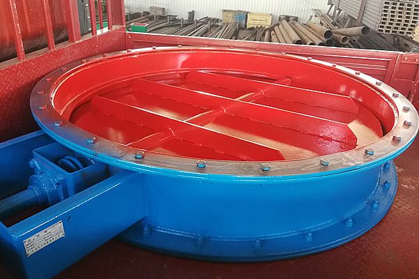 圓形擋板門（直徑250cm）制作完工，驗(yàn)收合格了